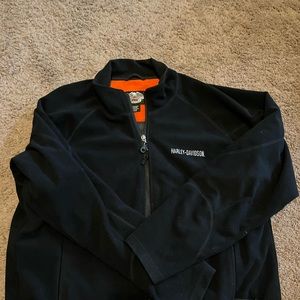harley davidson zip up lined fleece